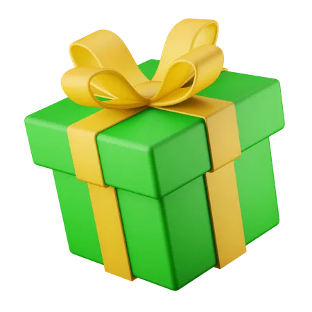 Present Gift Box 3 D Icon Illustration 3D Icon