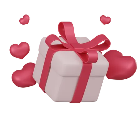 Celebrate Valentines Day With Our 3 D Pink Giftbox With Love Hearts Icon Its The Perfect Symbol Of Love And Affection For Your Designs 3D Icon
