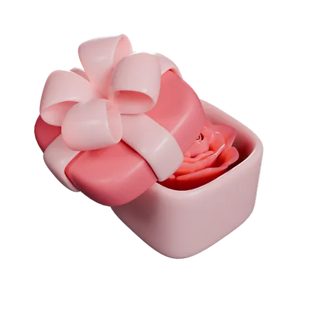 A Gift Box For A Couple High Resolution 3000 X 3000 Blend File PNG Transparent 3D Icon