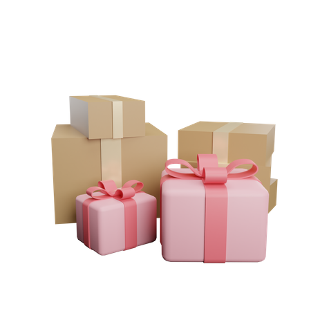 Gift Box  3D Illustration