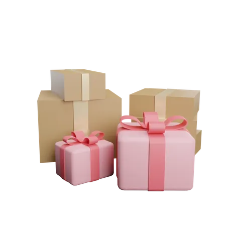 Gift Box  3D Illustration