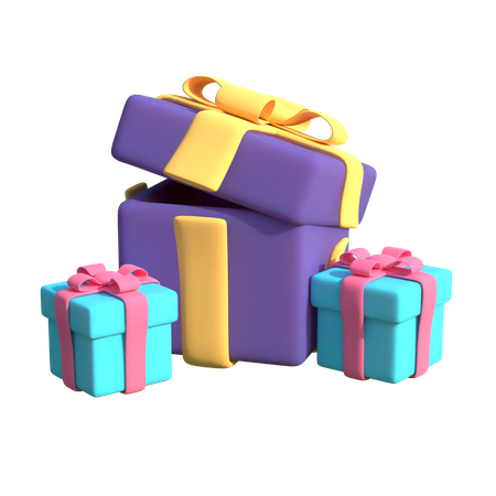 Gift Box 3D Illustration