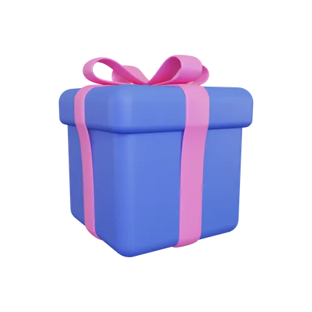 3 D Gift Box Icon 3D Illustration