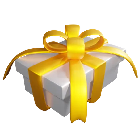 Gold Gift Box Download This Item Now 3D Icon
