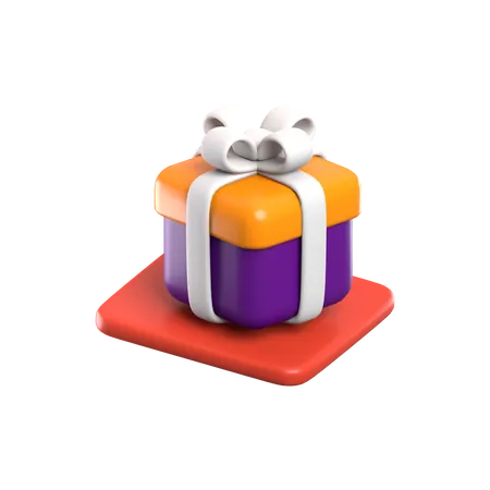 3 D Rendering Gift Box Application Icon 3D Icon
