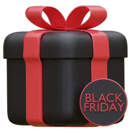Gift Box Black Friday 3 D Illustration 3D Icon