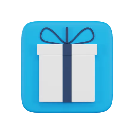 3 D User Interface Gift Box 3D Icon