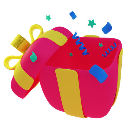 Gift box celebration  3D Icon
