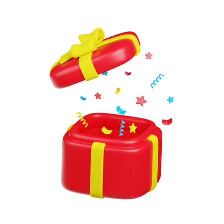 Gift Box Celebration  3D Icon