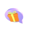 Gift Box Chat Bubble