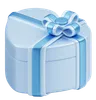Gift Box Christmas Blue