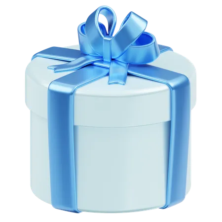 Gift Box Christmas Blue  3D Icon