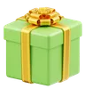Gift Box Christmas Green