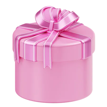 Gift Box Christmas pink  3D Icon