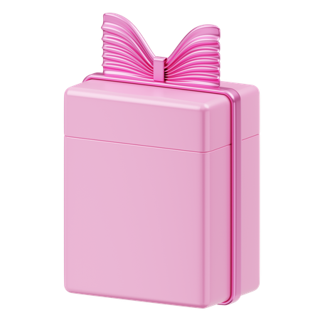 Gift Box Christmas Pink  3D Icon