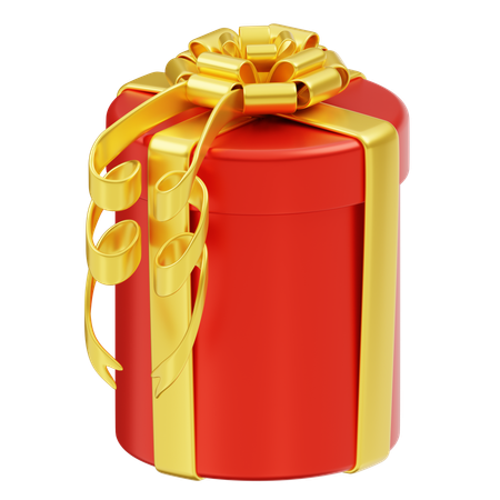 Gift Box Christmas Red  3D Icon
