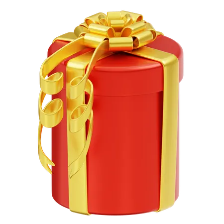 Gift Box Christmas Red  3D Icon