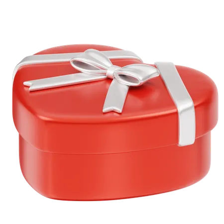 Gift Box Christmas Red Love  3D Icon
