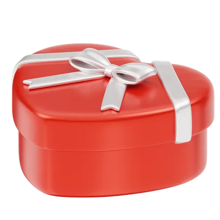 Gift Box Christmas Red Love  3D Icon
