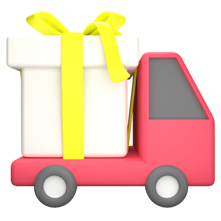 Gift Box Delivery  3D Icon