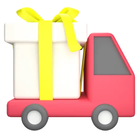 Gift Box Delivery  3D Icon