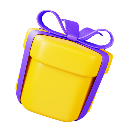 Gift Box Hexagon 3D Icon
