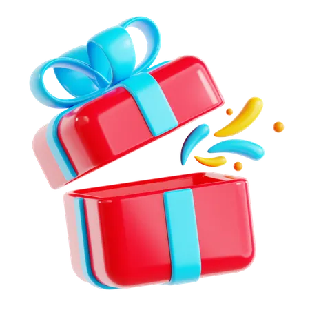 Gift Box Open  3D Icon