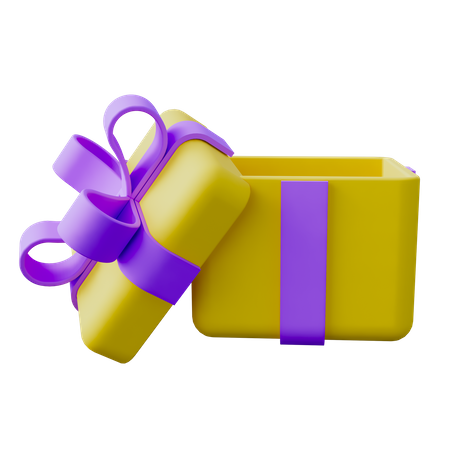 Gift Box Open  3D Icon