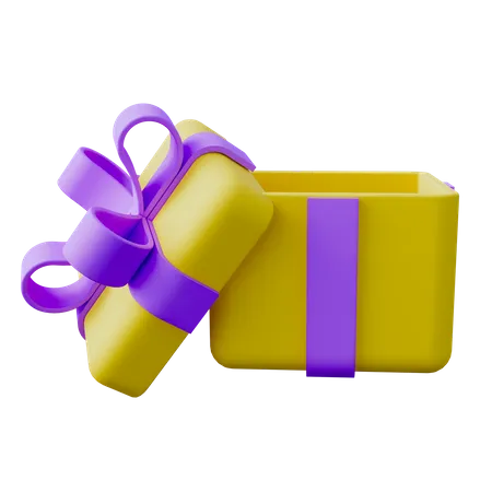 Gift Box Open  3D Icon