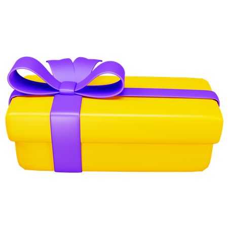Gift Box Rectange  3D Icon