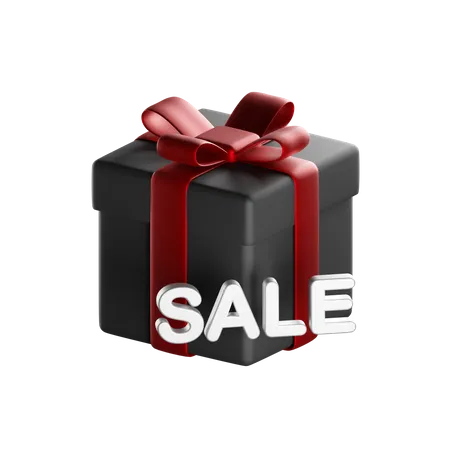 Gift Box Sale 3 D Render Isolated Images 3D Icon