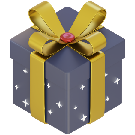 Gift Box with Bow  3D Icon