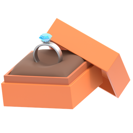 Gift Box With Gems  3D Icon