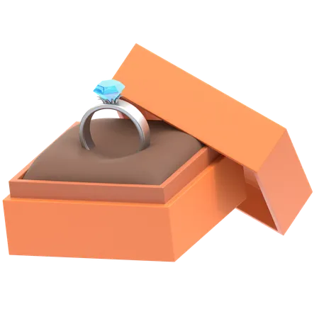 Gift Box With Gems  3D Icon