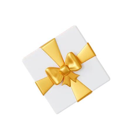 Gift Box With Top View  3D Icon