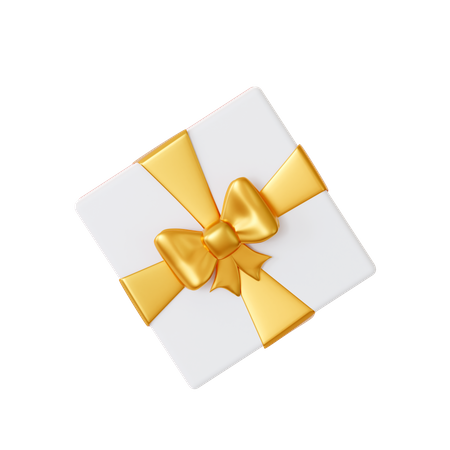 Gift Box With Top View  3D Icon