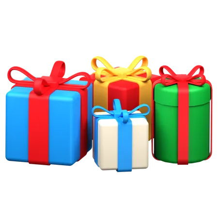 Gift Boxes 3 D Icon Illustration 3D Icon