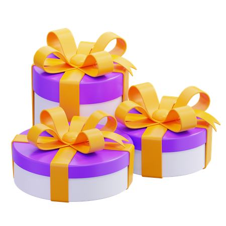 Gift Boxes  3D Icon