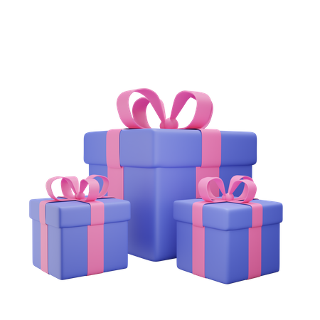 Gift Boxes  3D Illustration