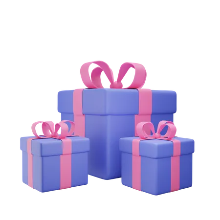 Gift Boxes  3D Illustration