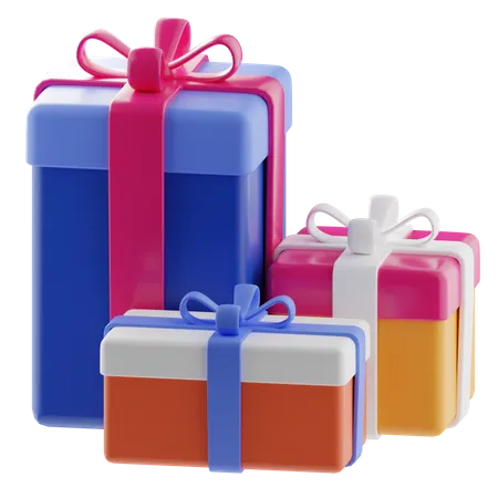 Gift Boxes  3D Illustration