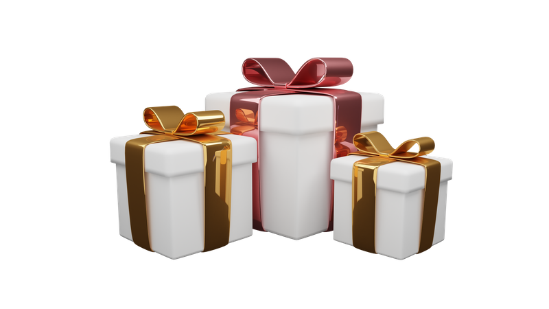 Gift Boxes  3D Illustration