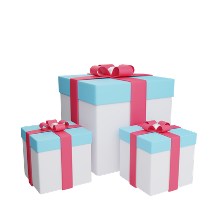 Gift Boxes  3D Illustration