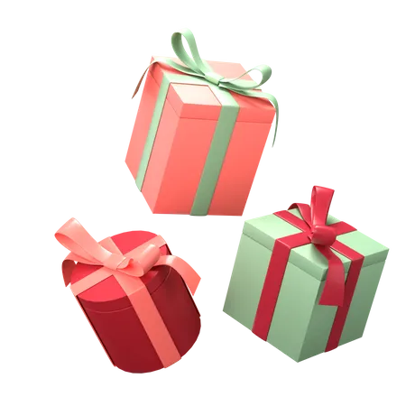 Gift Box On Transparent Background 3D Illustration
