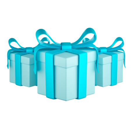 Gift Boxes 3D Illustration