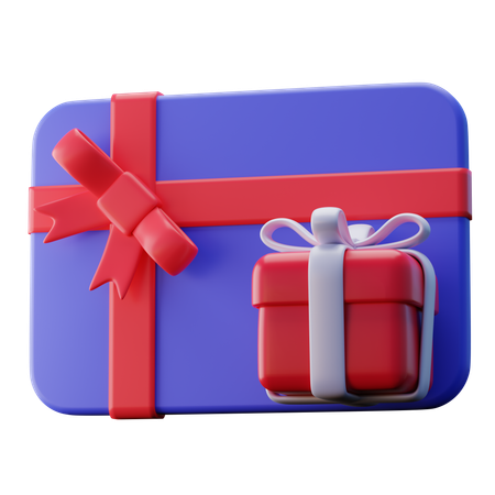 Gift Card  3D Icon