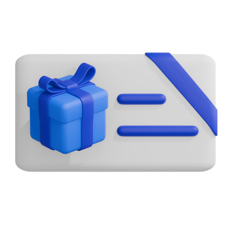 Gift Card  3D Icon