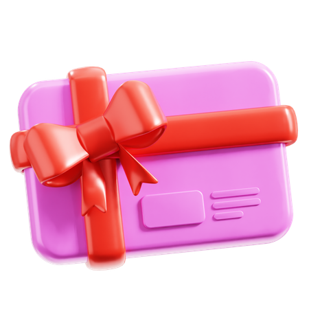 Gift Card  3D Icon