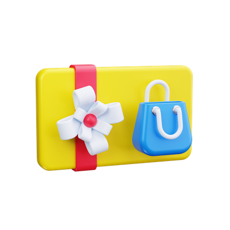 Gift card  3D Icon