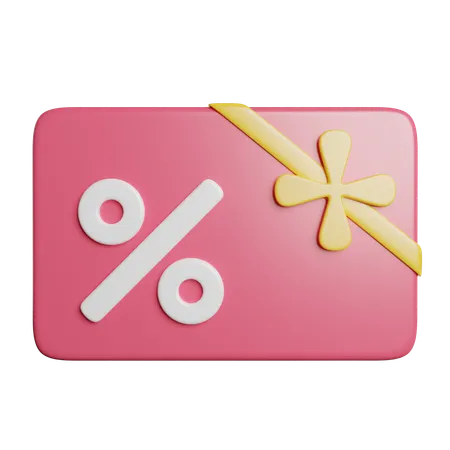 Gift Card  3D Icon